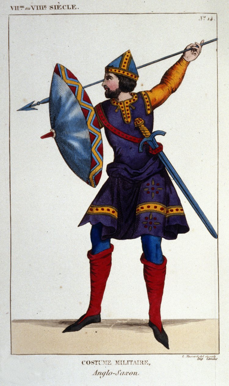 Militærdrakt av en anglokriger - saksisk av Unknown artist