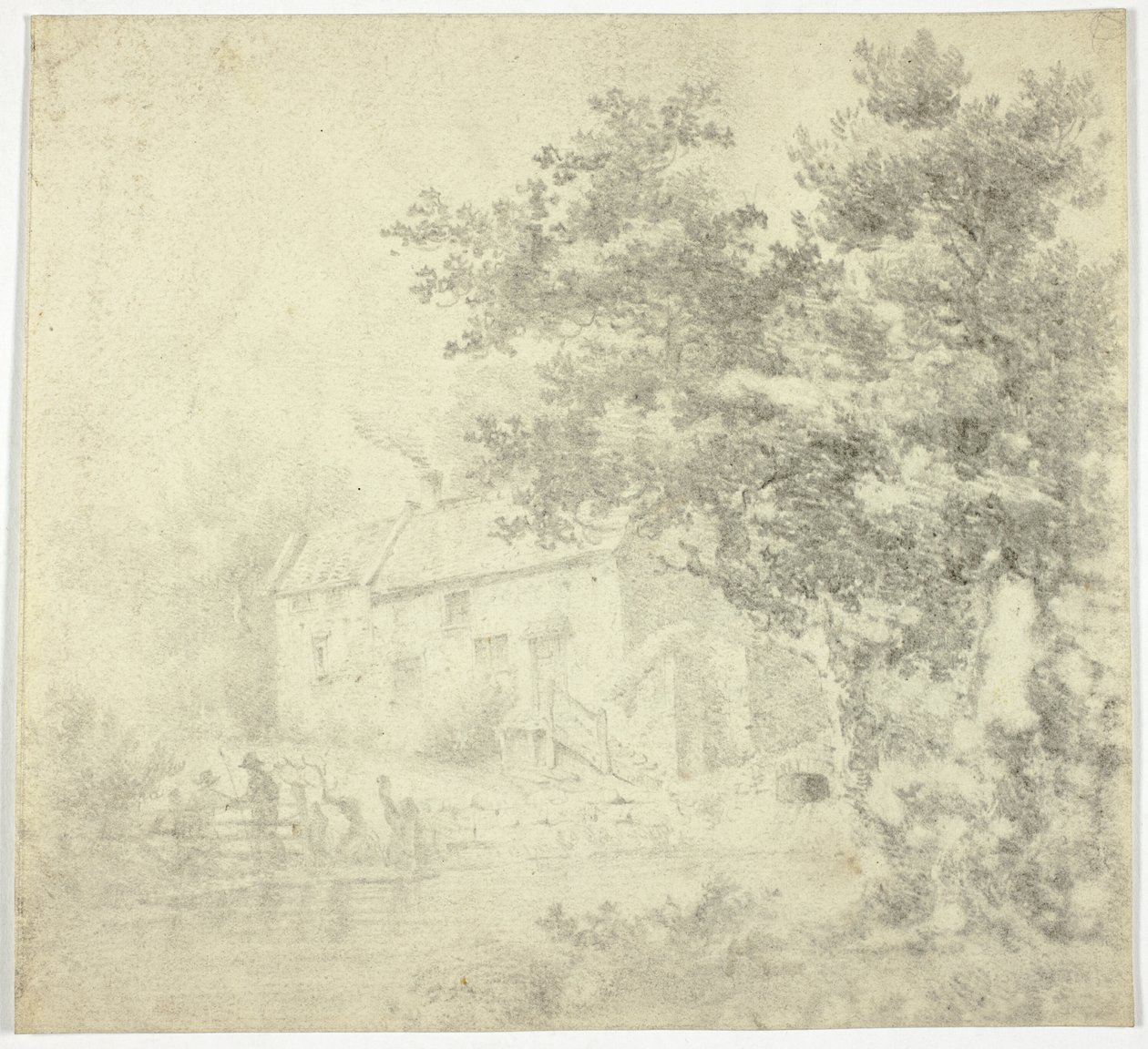 Mill (recto); Tre (verso) av Unknown artist