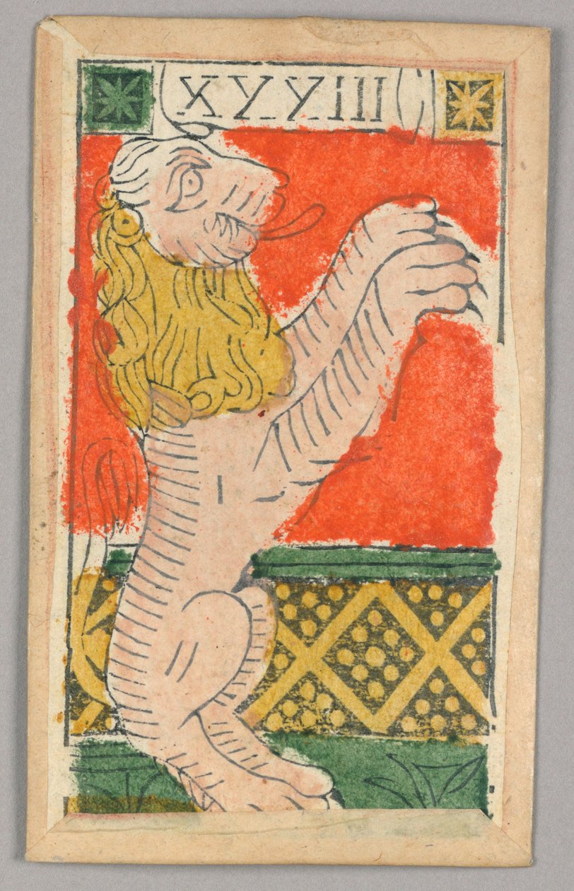 Minchiate (Tarot) spillekort av Unknown artist