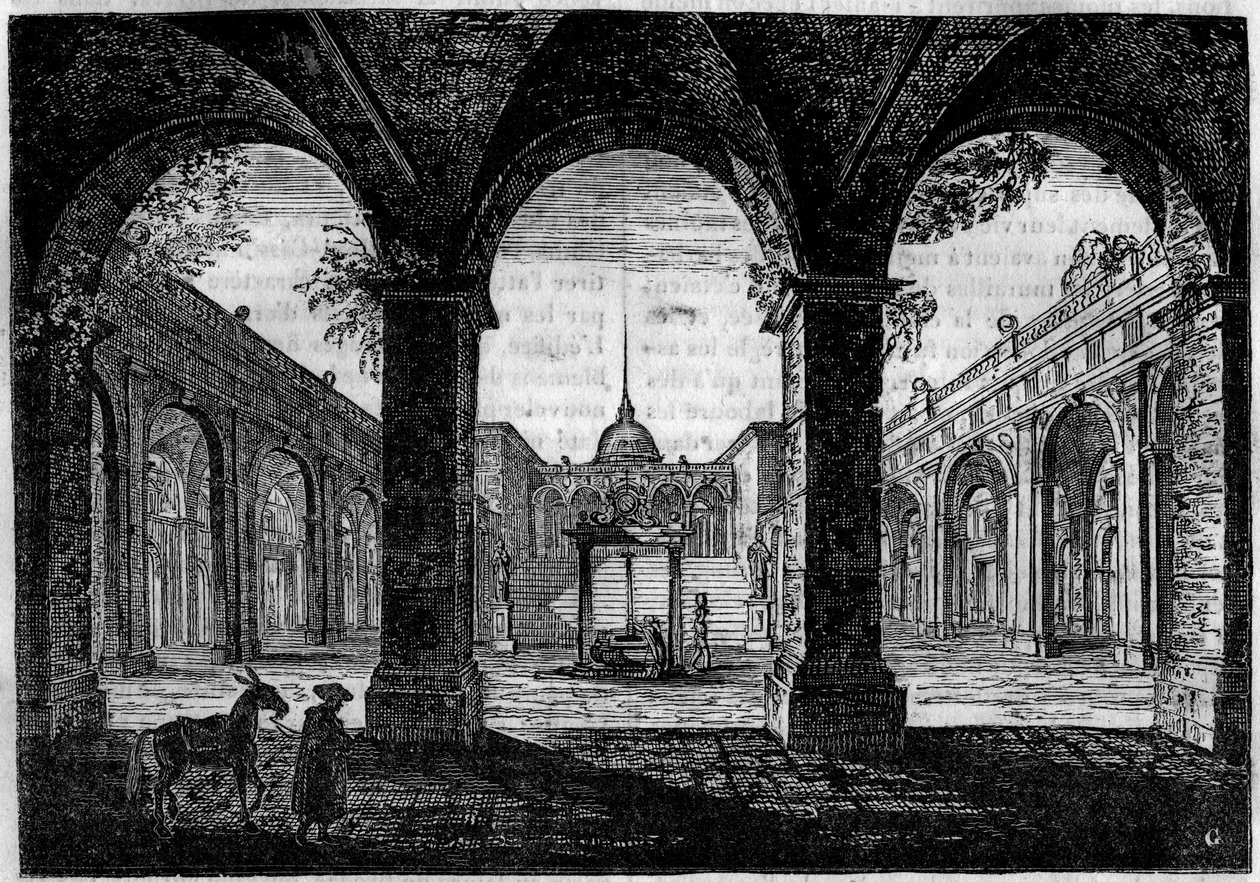 Montecassino Abbey (Monte Cassino, Mont Cassin, Mont Cassin) av Unknown artist