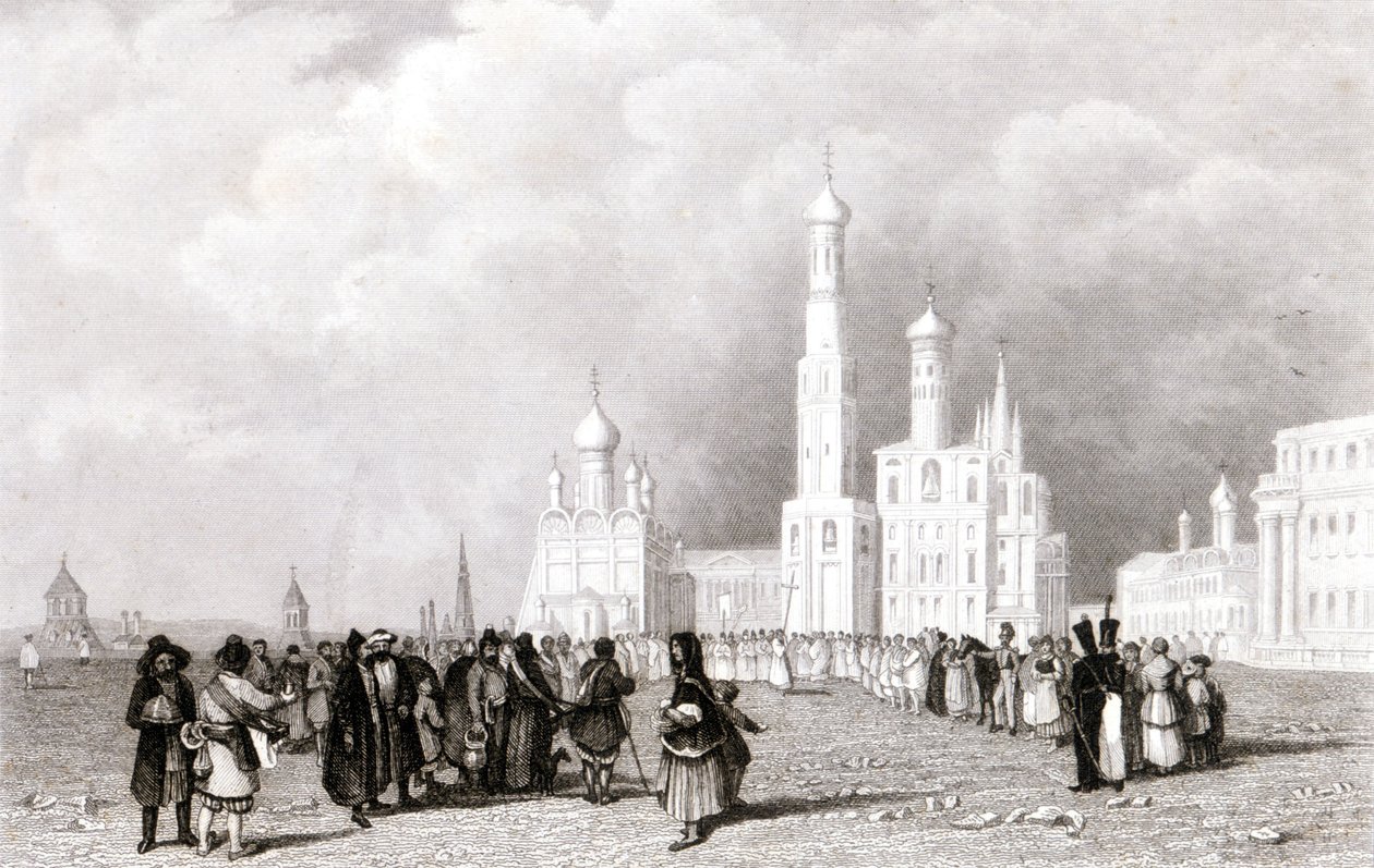 Moskva. Ivan Velik kirke av Unknown artist
