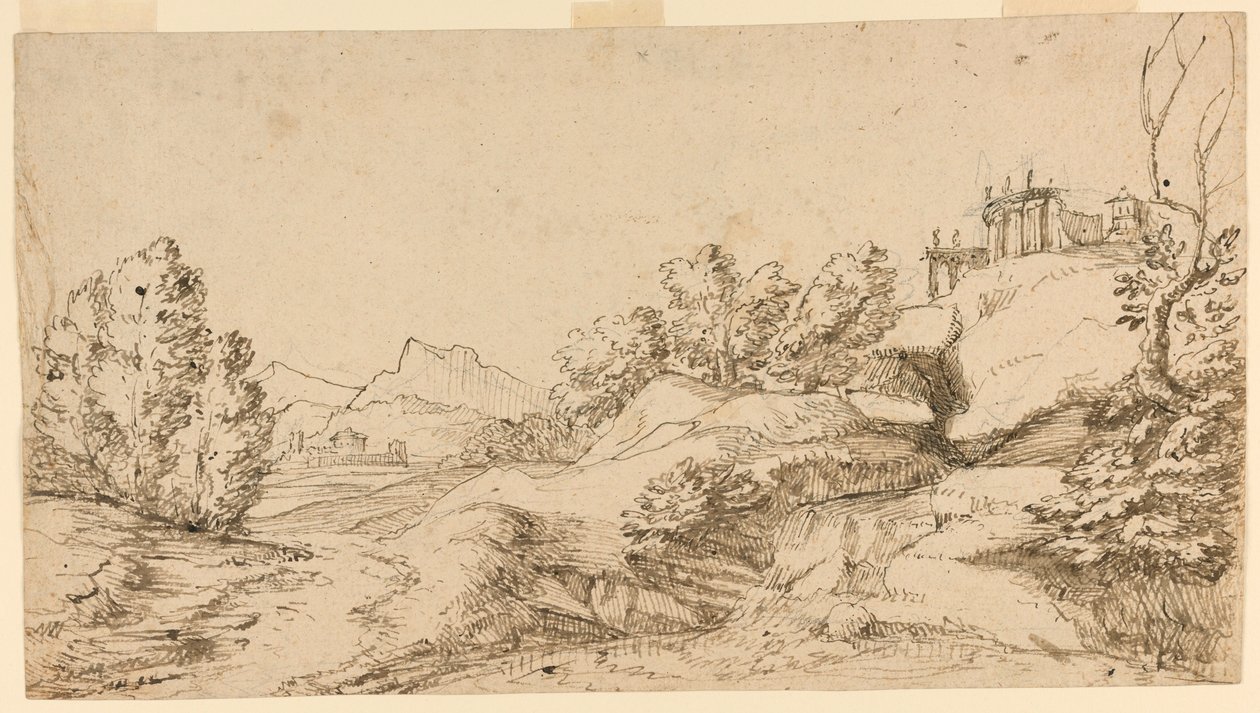 Fjelllandskap av Unknown artist