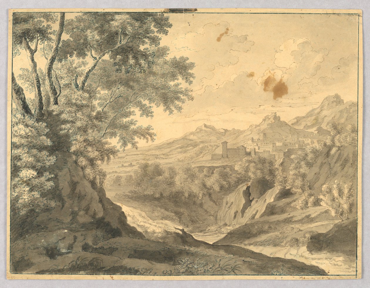 Fjelllandskap av Unknown artist