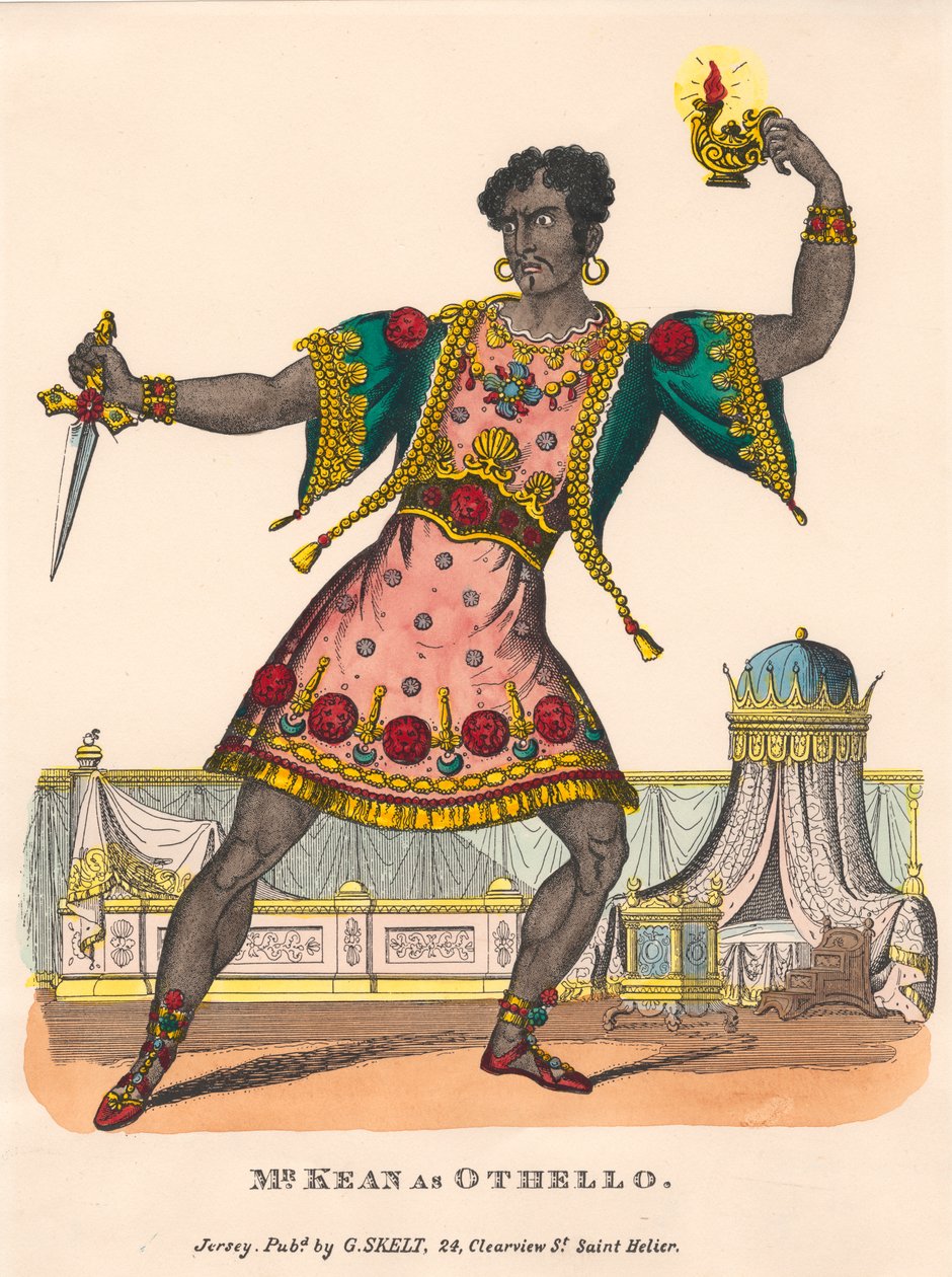 Mr. Kean som Othello av Unknown artist