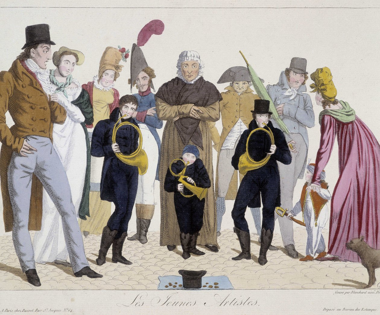 Musikere på gaten: unge artister (horn) - Carnavalet av Unknown artist