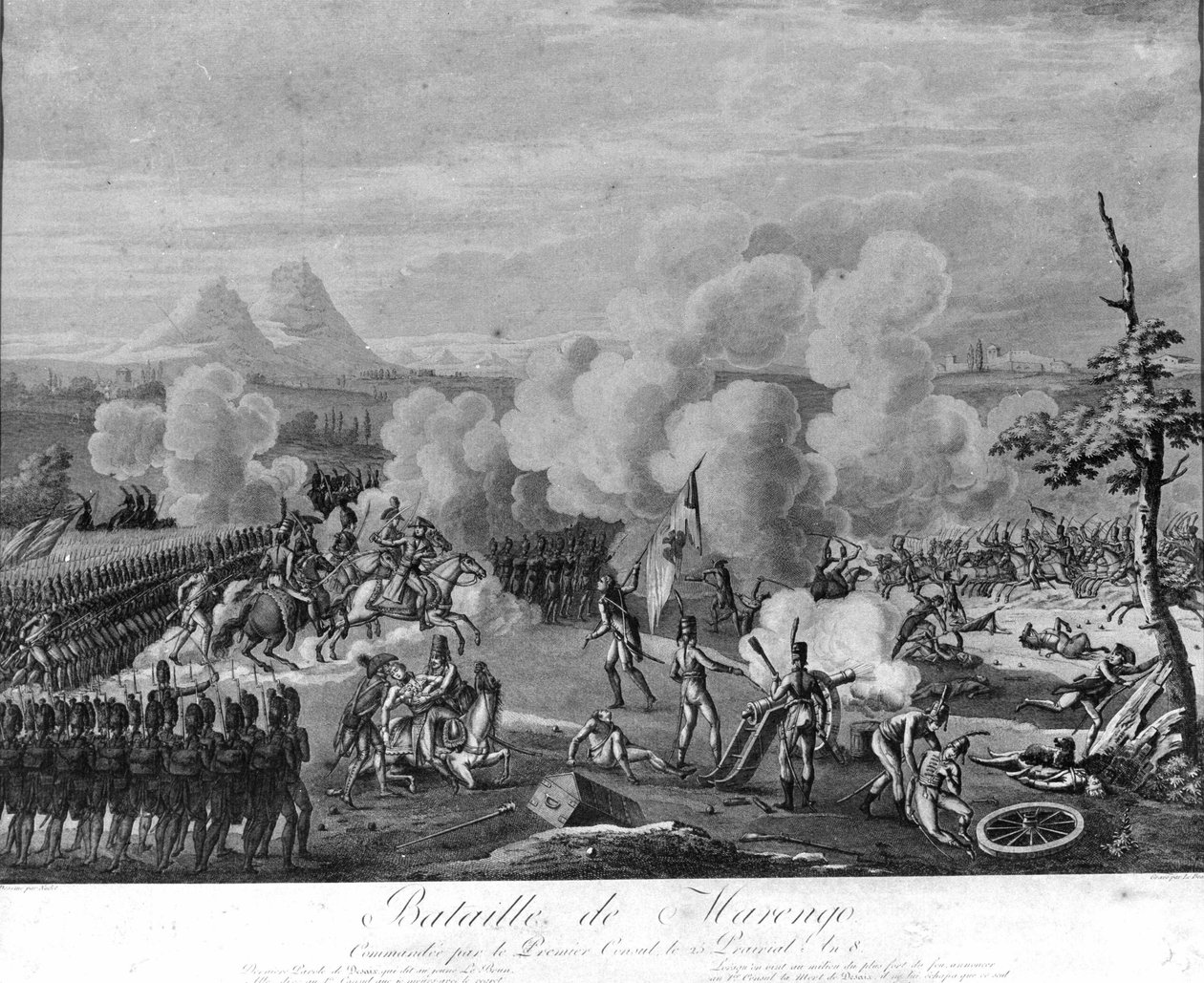 Napoleonskrig: Slaget ved Marengo, 14. juni av Unknown artist