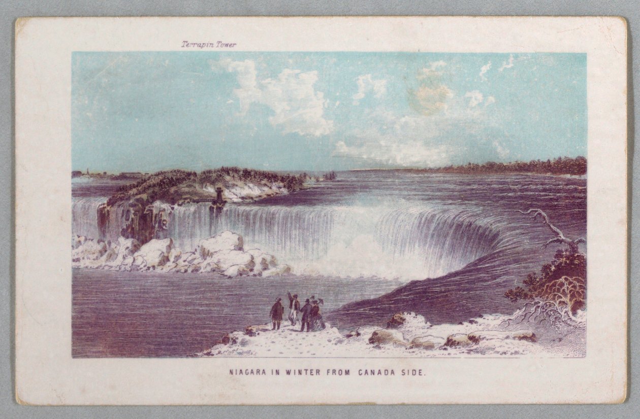 Niagara in Winter fra Canada Side fra The Falls of Niagara: Being a Complete Guide av Unknown artist
