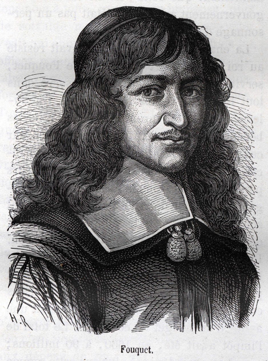 Nicolas Fouquet (1615 - 1680), fransk statsmann. Gravering fra "" L