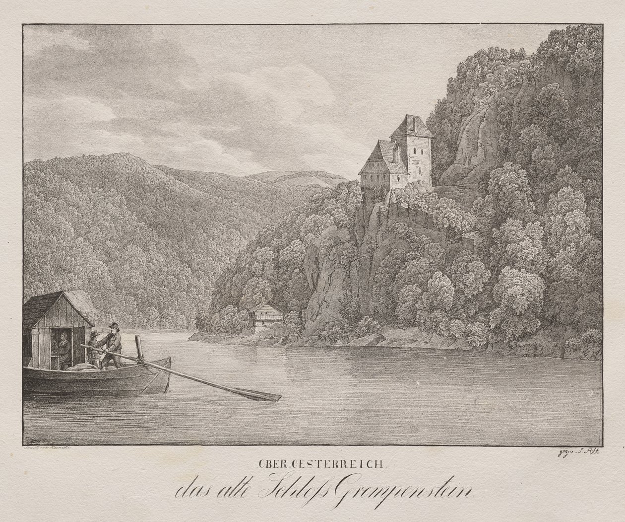 Nedre Østerrike, Det gamle slottet Grempenstein av Unknown artist