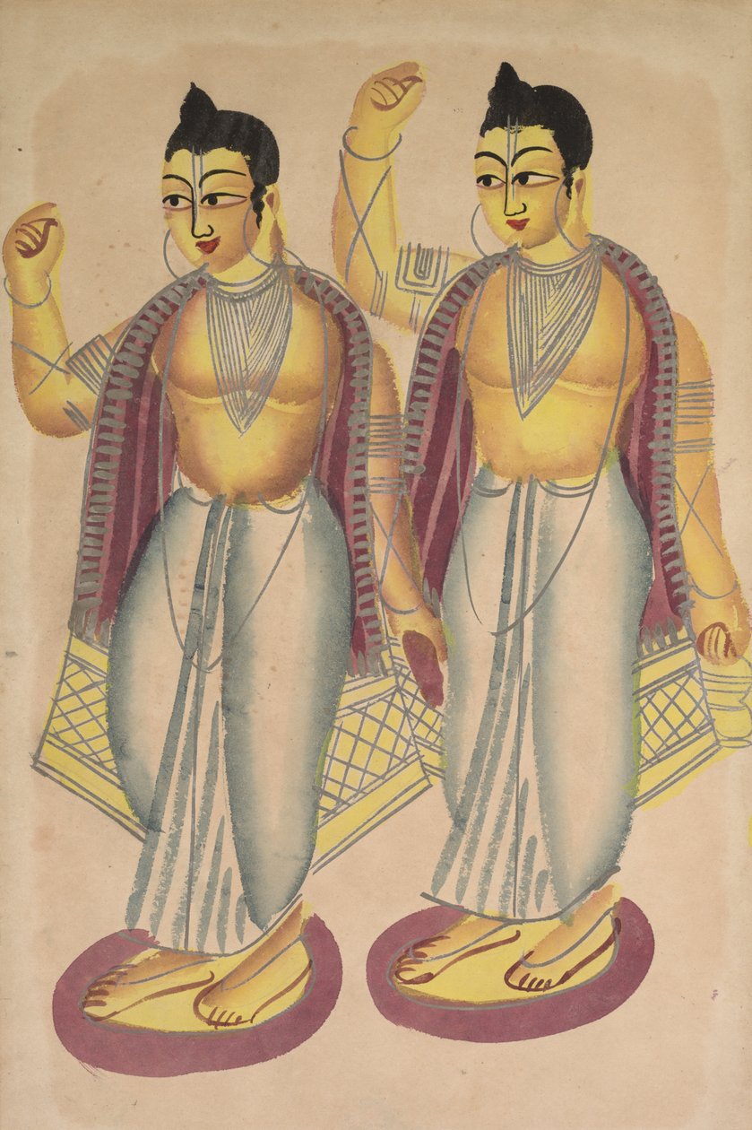 Nitai og Gaur av Unknown artist