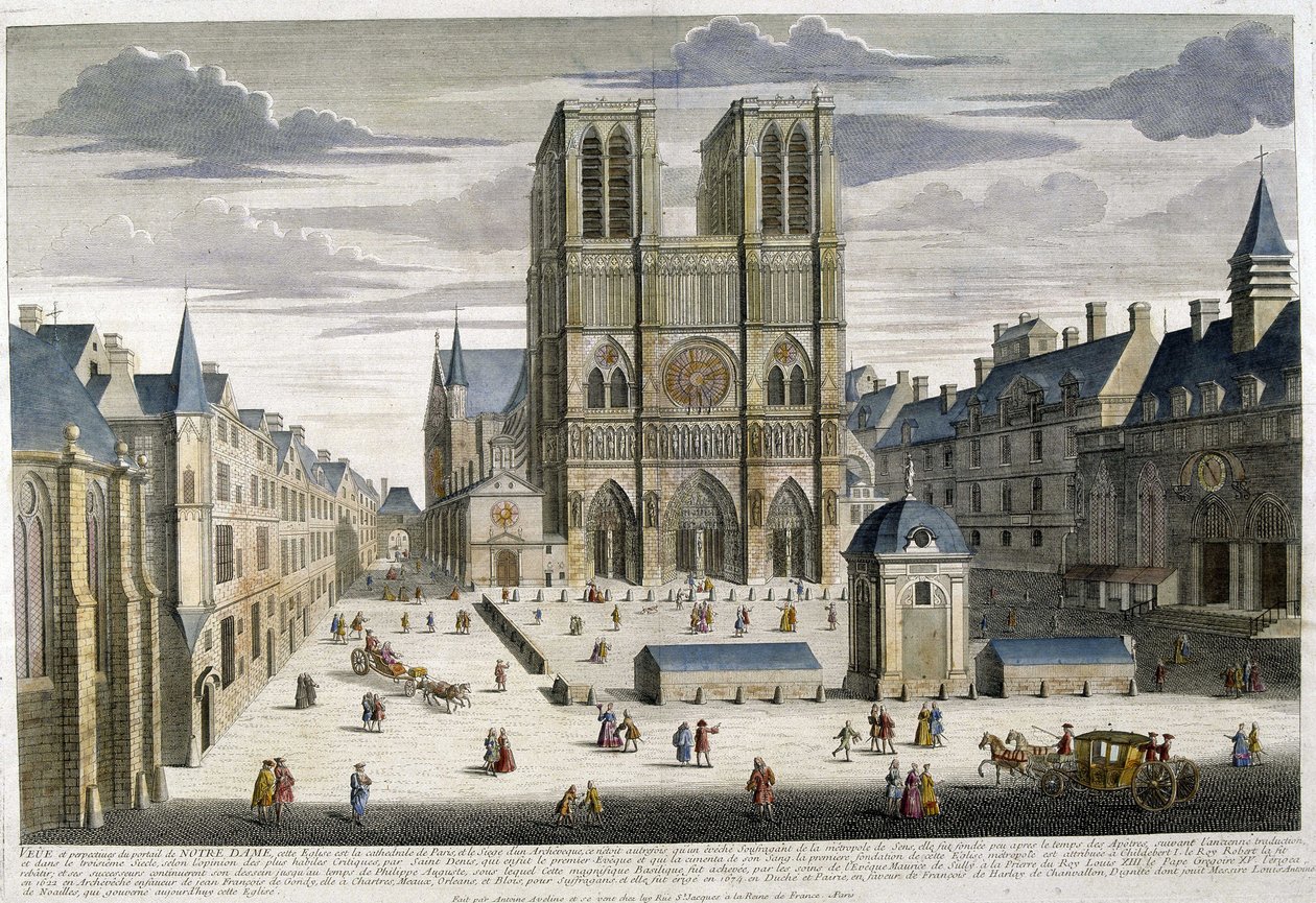 Notre Dame i Paris av Unknown artist