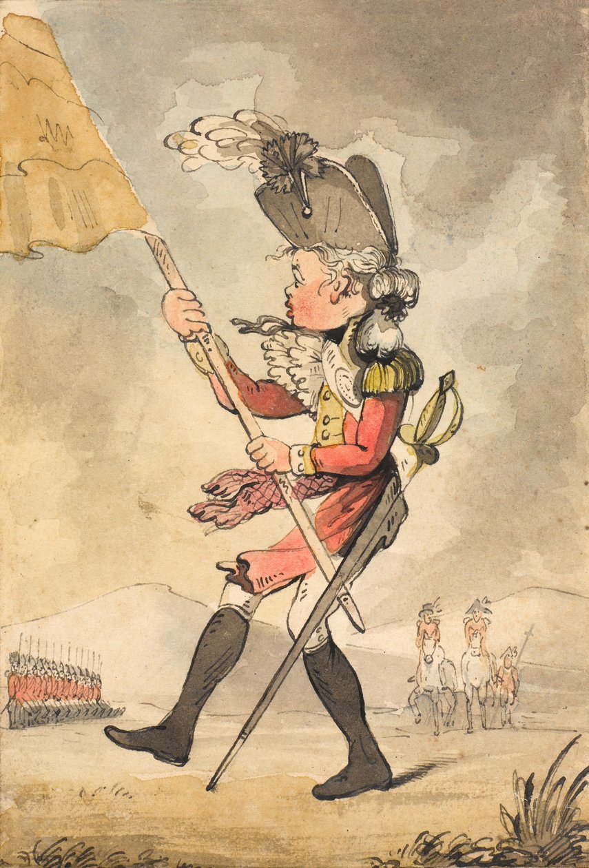 ?O La! Å La! kjære søte vind, men til jeg passerer generalen?, 1796. av Unknown