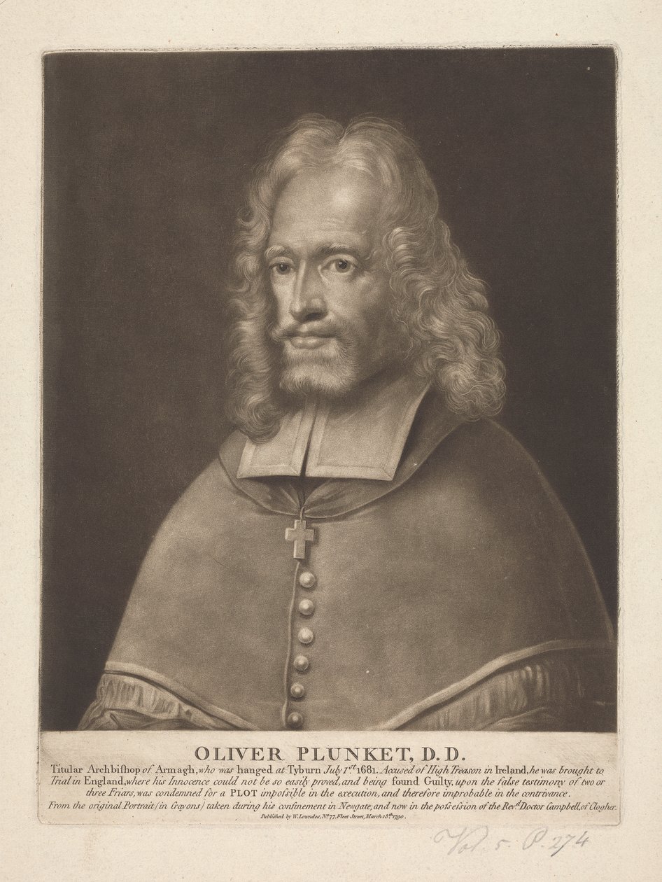 Oliver Plunket av Unknown artist