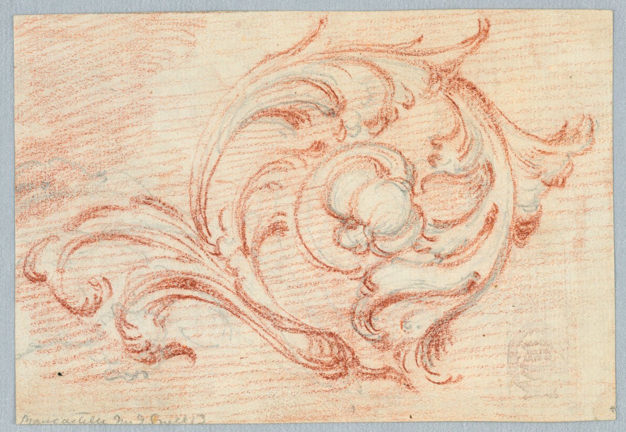 En spiral av en Rinceau av Unknown artist