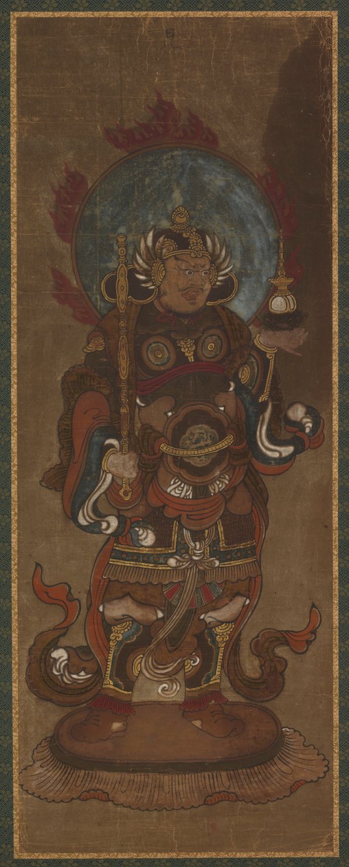 En av de tolv devaene: Bishamon-ten ( <em>Vaisravana</em> ) av Unknown artist