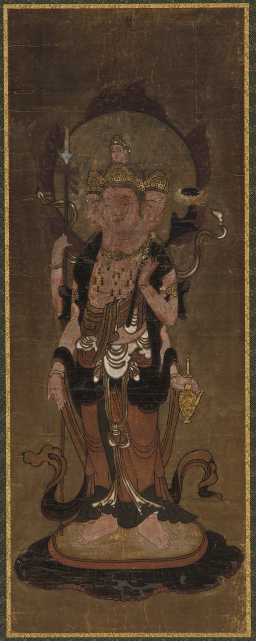 En av de tolv devaene: Bonten (<em>Brahma</em>) av Unknown artist