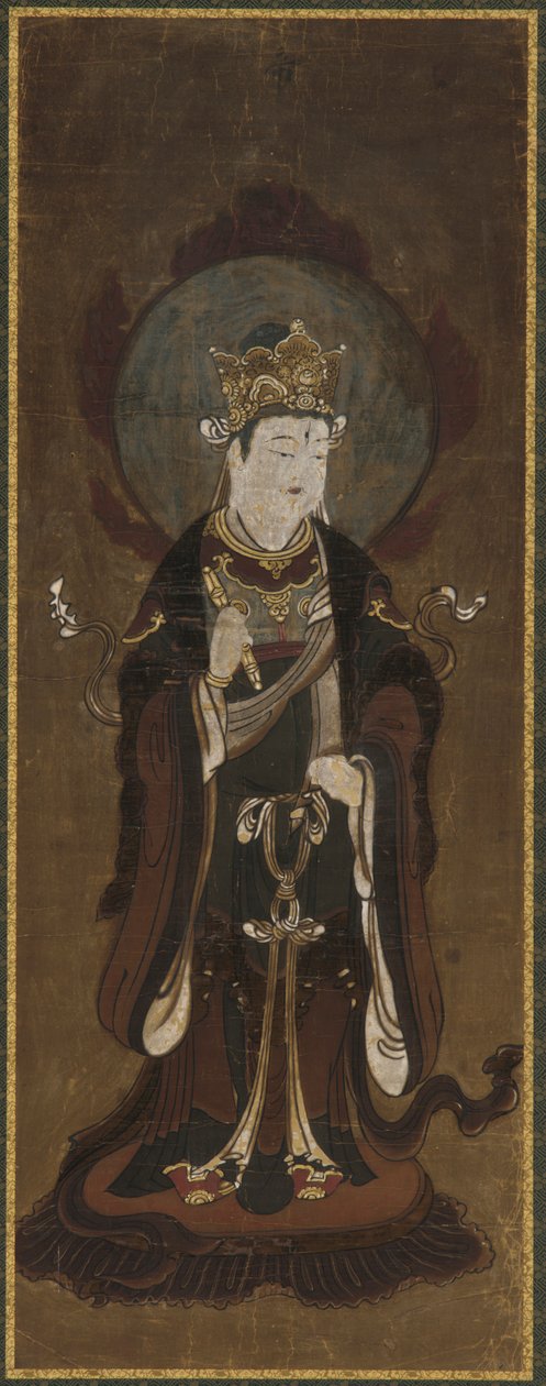 En av de tolv devaene: Taishaku-ten (<em>Indra</em>) av Unknown artist
