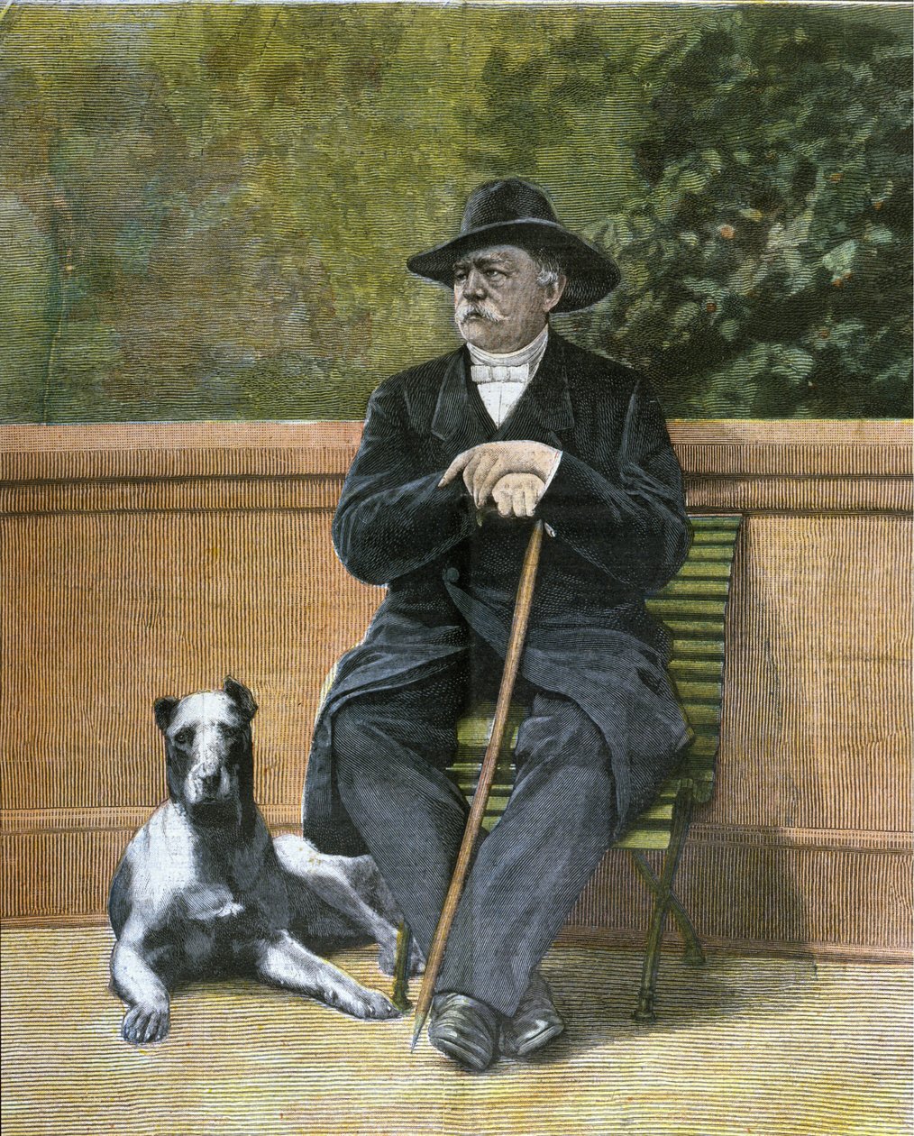Otto, prins von Bismarck (1815 - 1898), tysk statsmann. av Unknown artist