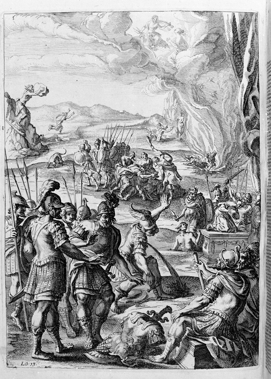 Ovid (Ovidius) - illustrasjon til bok 15 - (P. Ovids Metamorphoses of the Night av Unknown artist