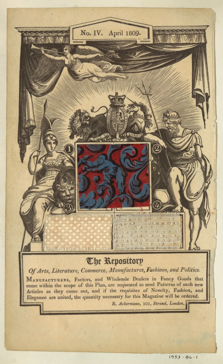 Side fra Ackermanns Repository av Unknown artist