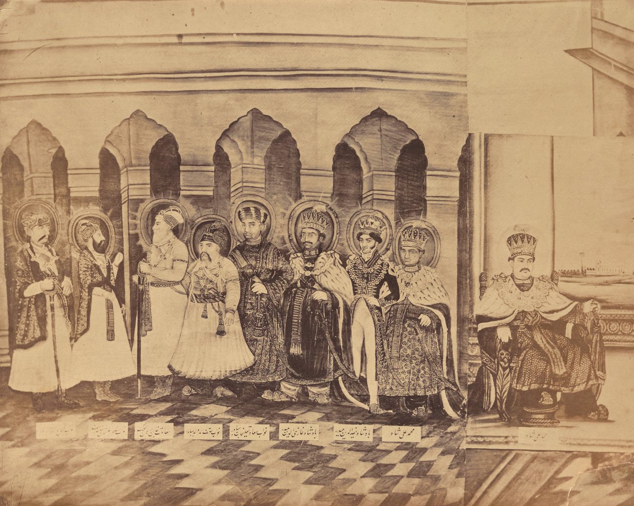 [Maleri som viser nawabene i Awadh, India] av Unknown artist