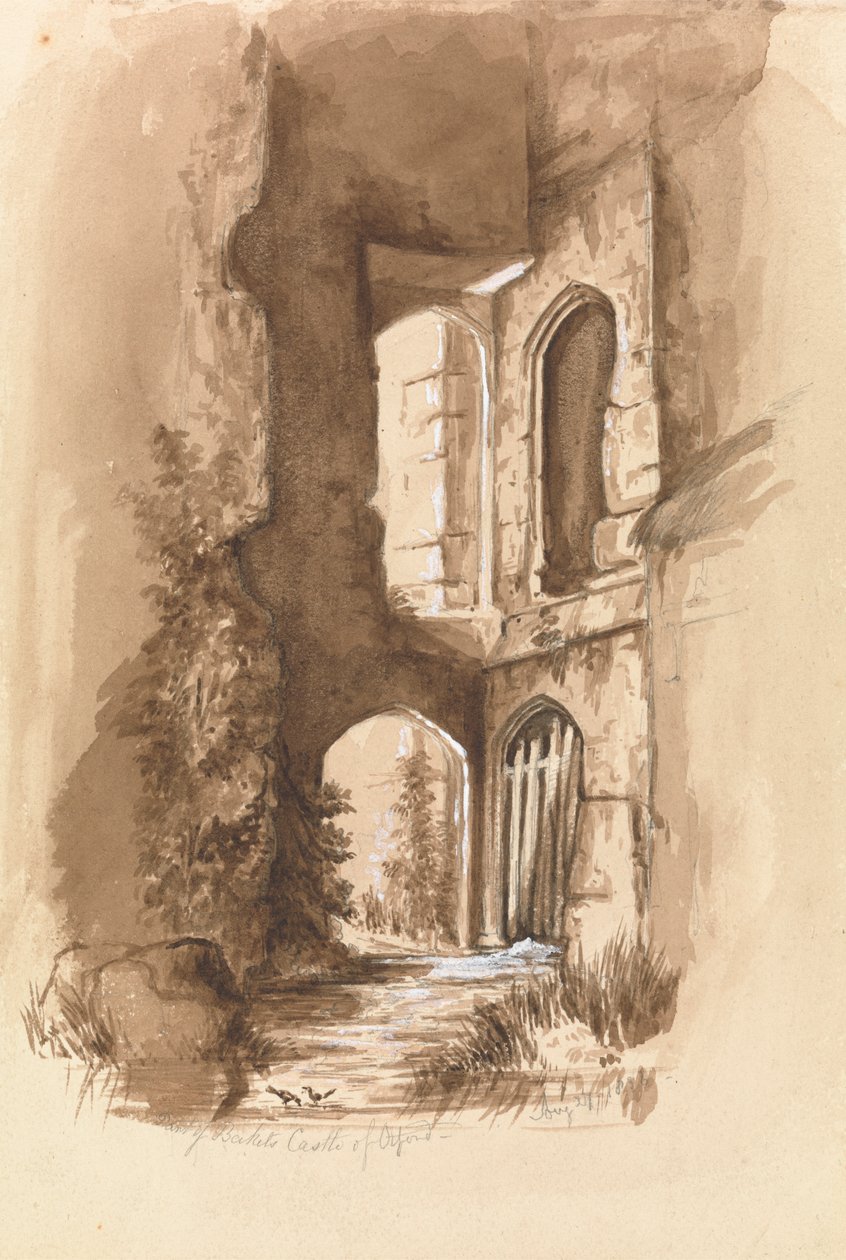 En del av Beckets slott, Otford av Unknown artist
