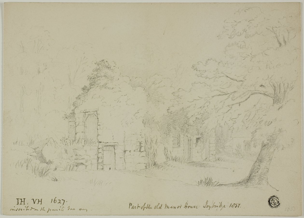 En del av Old Manor House, Toybridge av Unknown artist