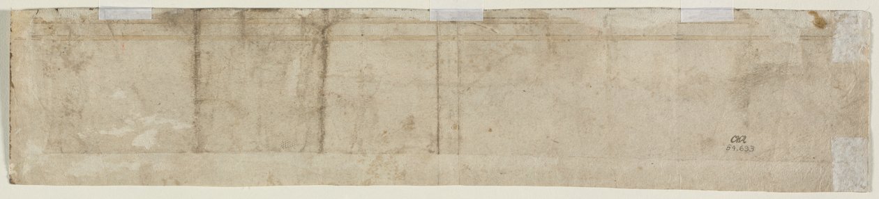 Delvis arkitektonisk studie (verso) av Unknown artist