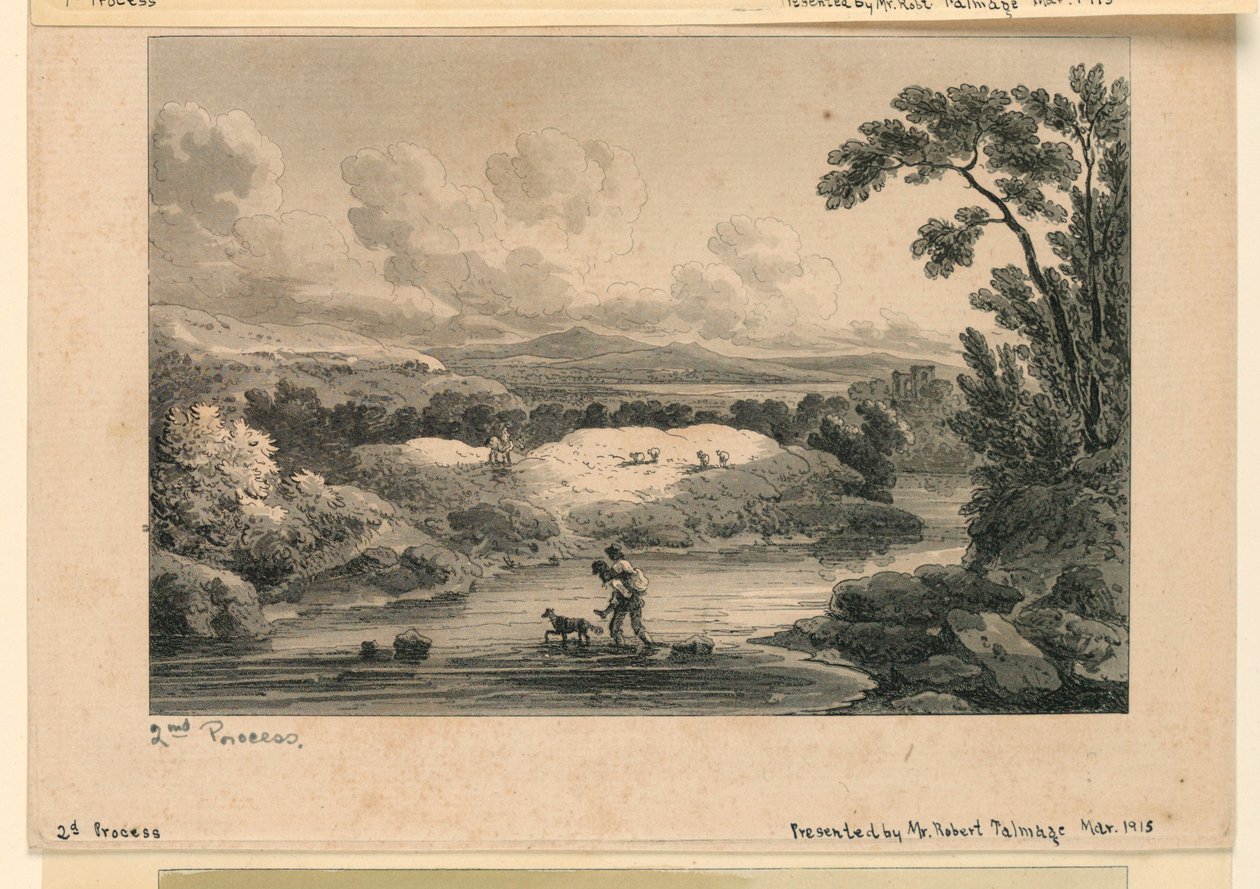 Pastoral Scene, 2. prosess av Unknown artist