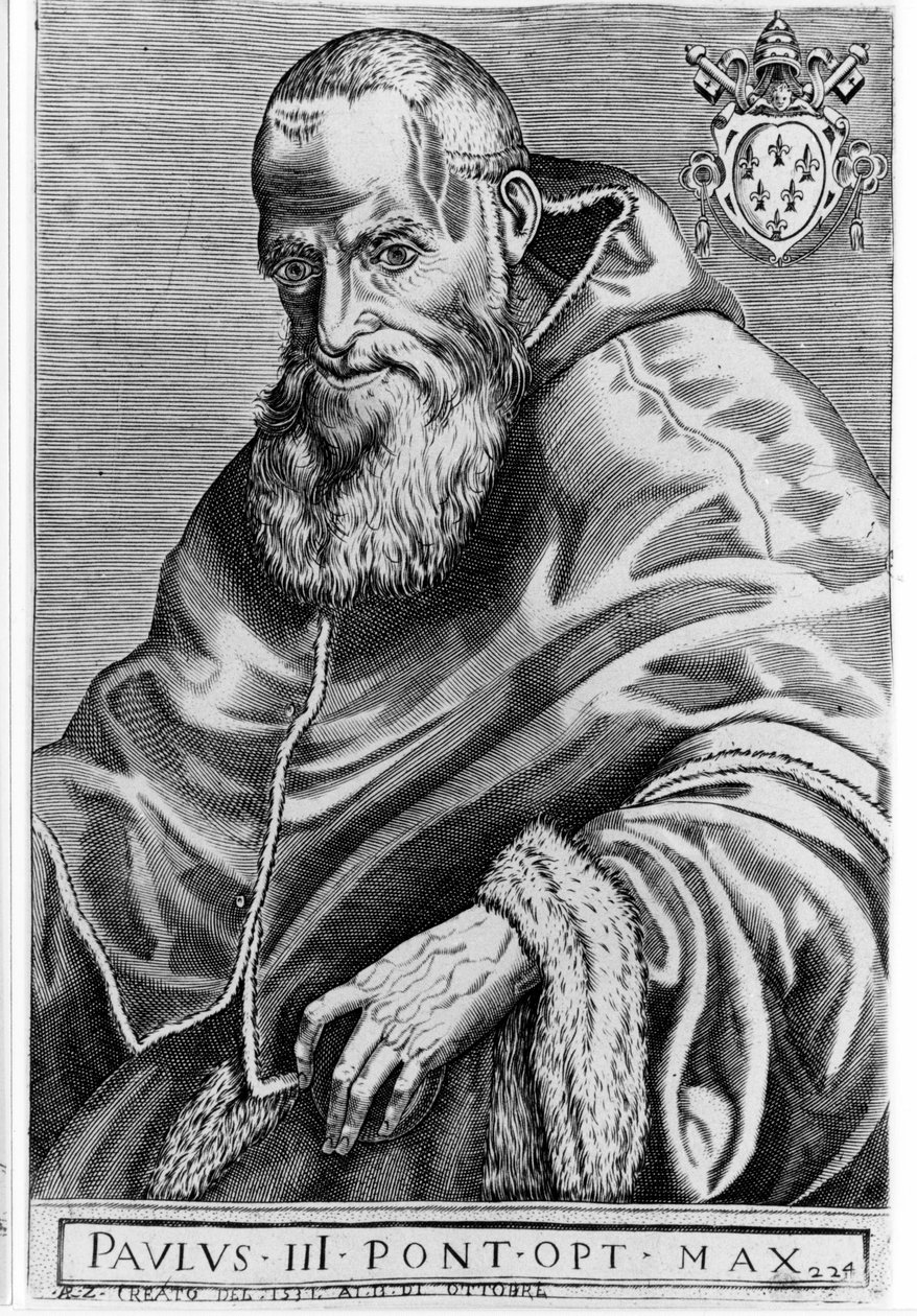 Paul III (1468 - 1549). av Unknown artist