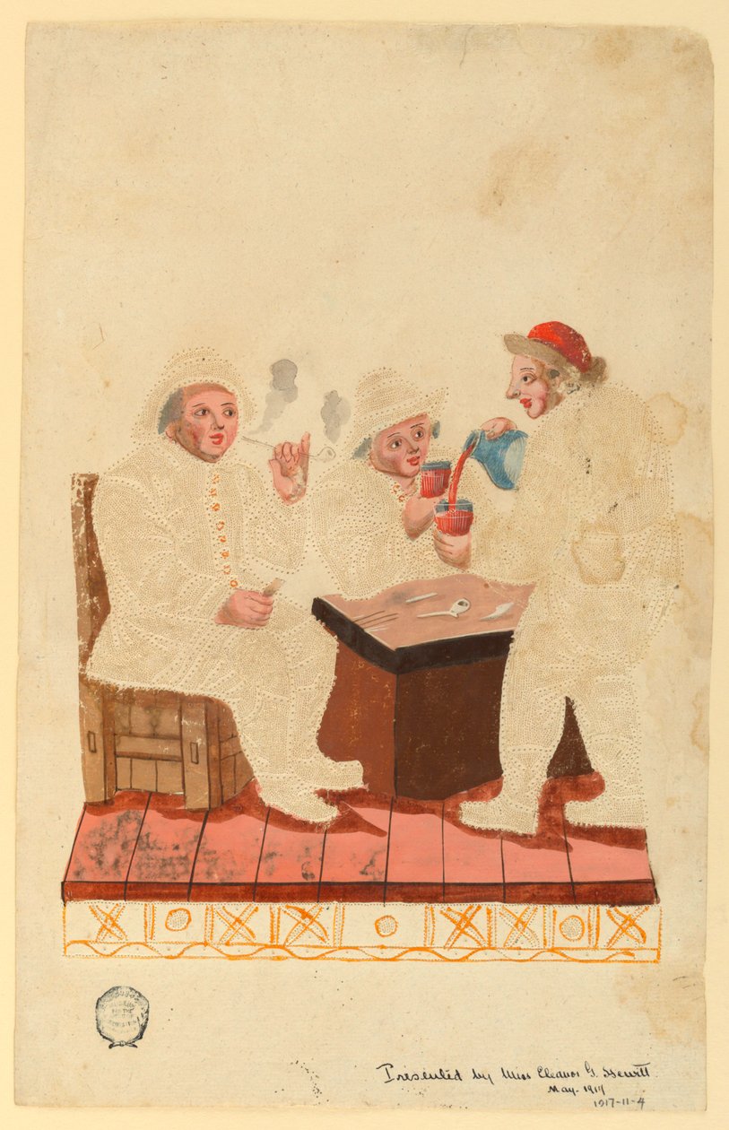 Bønder i en kabaret av Unknown artist