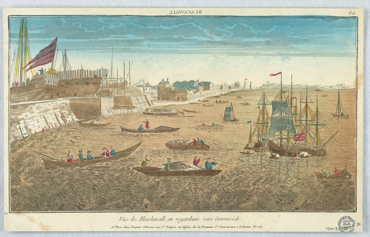 Peep-show, View of Blackwall, Looking Towards Greenwich, 62 av Unknown artist