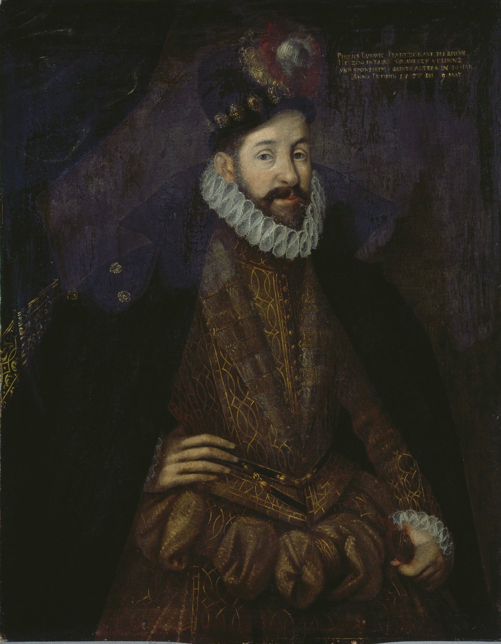 Philippe Louis de Neubourg - (Philippe-Louis de Neubourg) - Portrett av Philipp Ludwig (1547-1614), hertug av Pfalz-Neuburg, anonym . olje på lerret av Unknown artist
