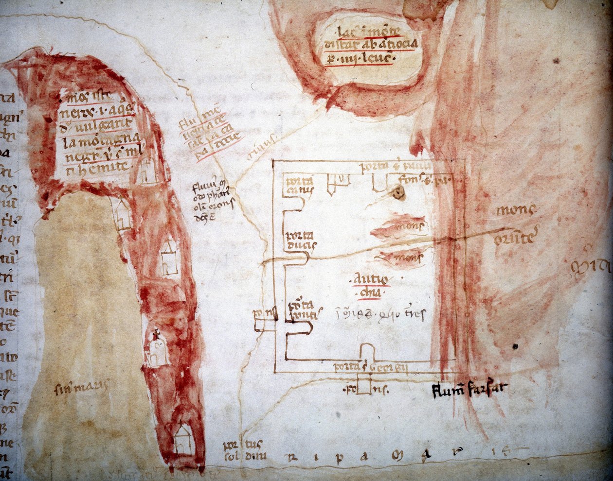 Plan av Antiokia (Antakya), by i Tyrkia - i "" pilegrimsreise til det hellige land"" av Unknown artist