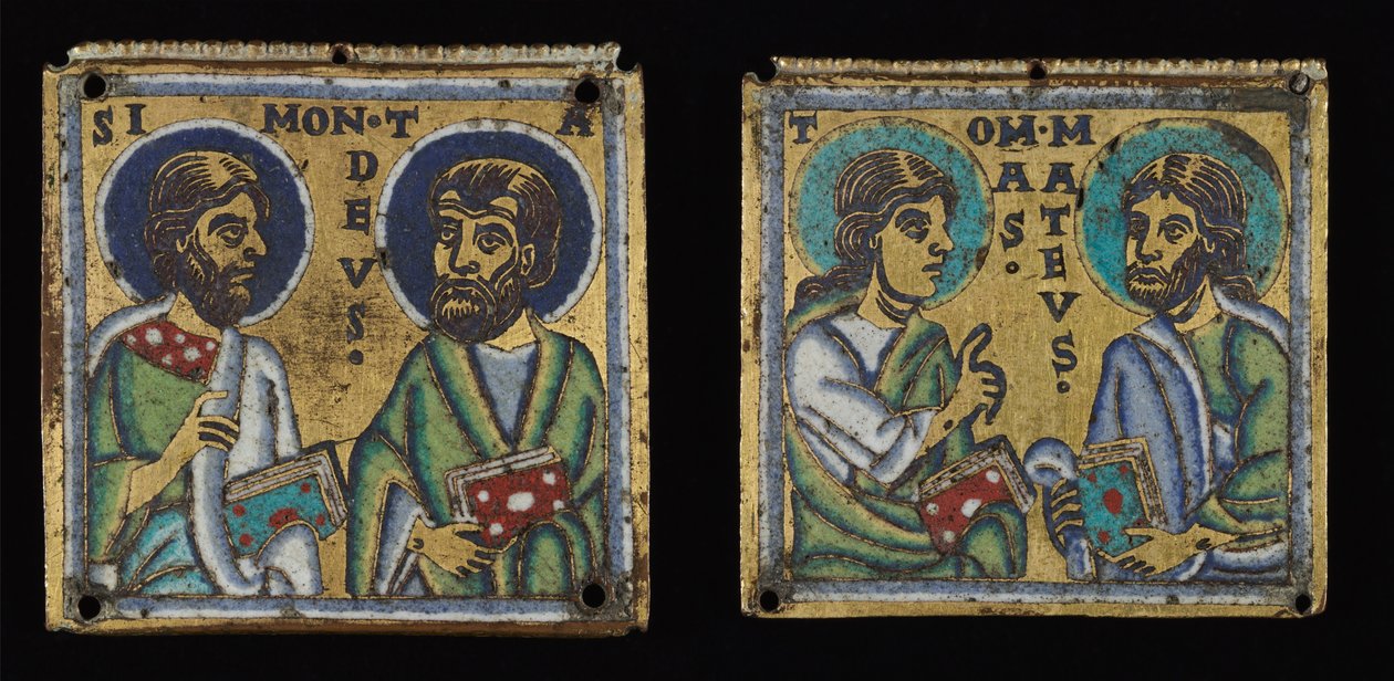 Plakettpar: Simon og Thaddaeus og Thomas og Matthew av Unknown artist