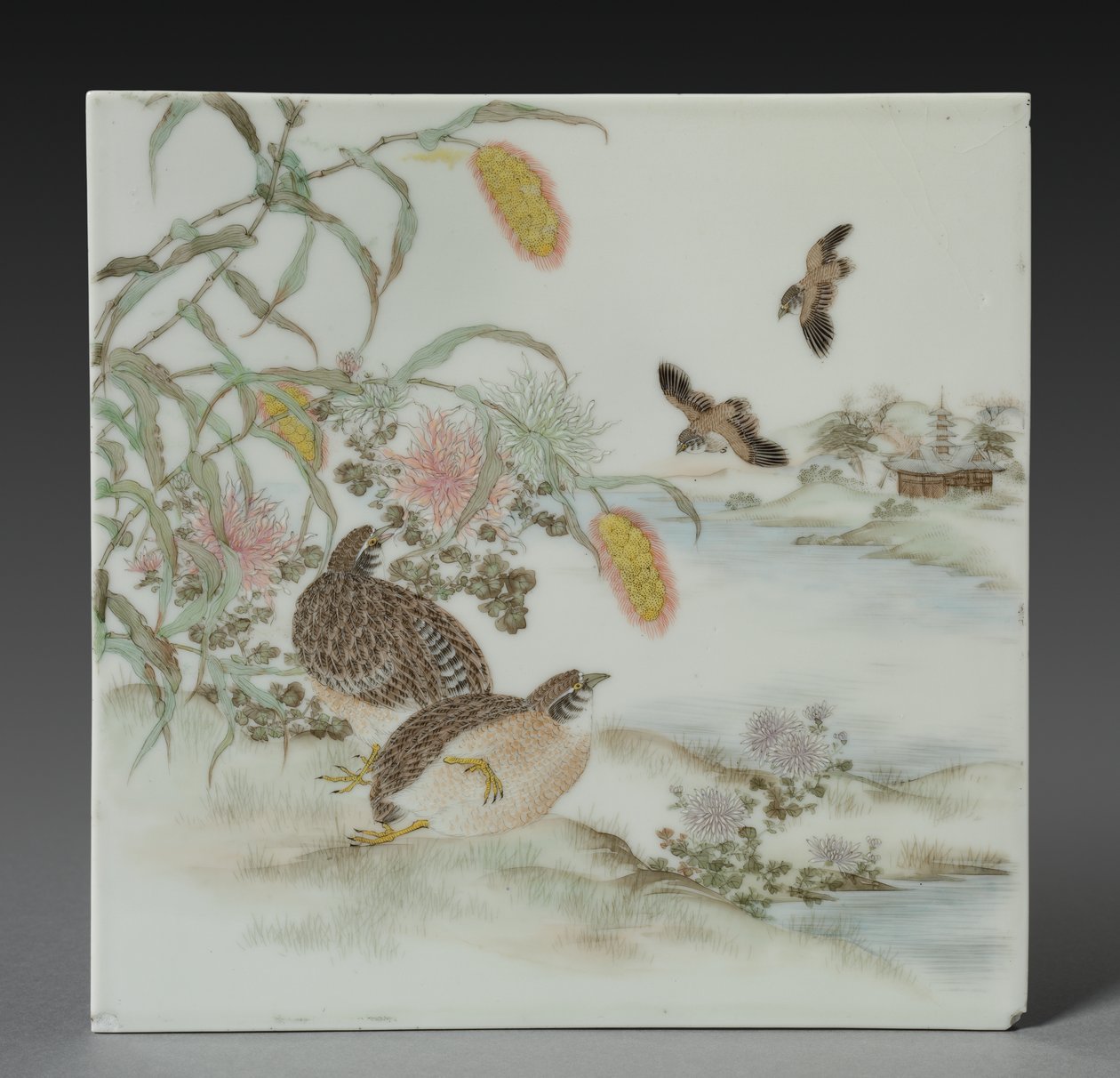 Plaque with Quail   1305616   no       norwegian Successfully Translated  Original: Study for Mural for Appellate Court Building, New York, Statute Law, Helmet for Figure of Force, Translat: Study for Mural for Appellate Court Building, New York, Statute L av Unknown artist