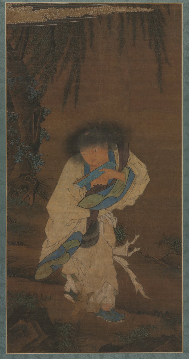 poeten og eneboeren Han Shan av Unknown artist