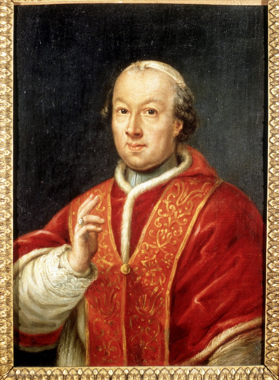 Pave Pius (Pio eller Pius) VI (1717-1799). Anonymt maleri. Roma, Risorgimento-museet. av Unknown artist