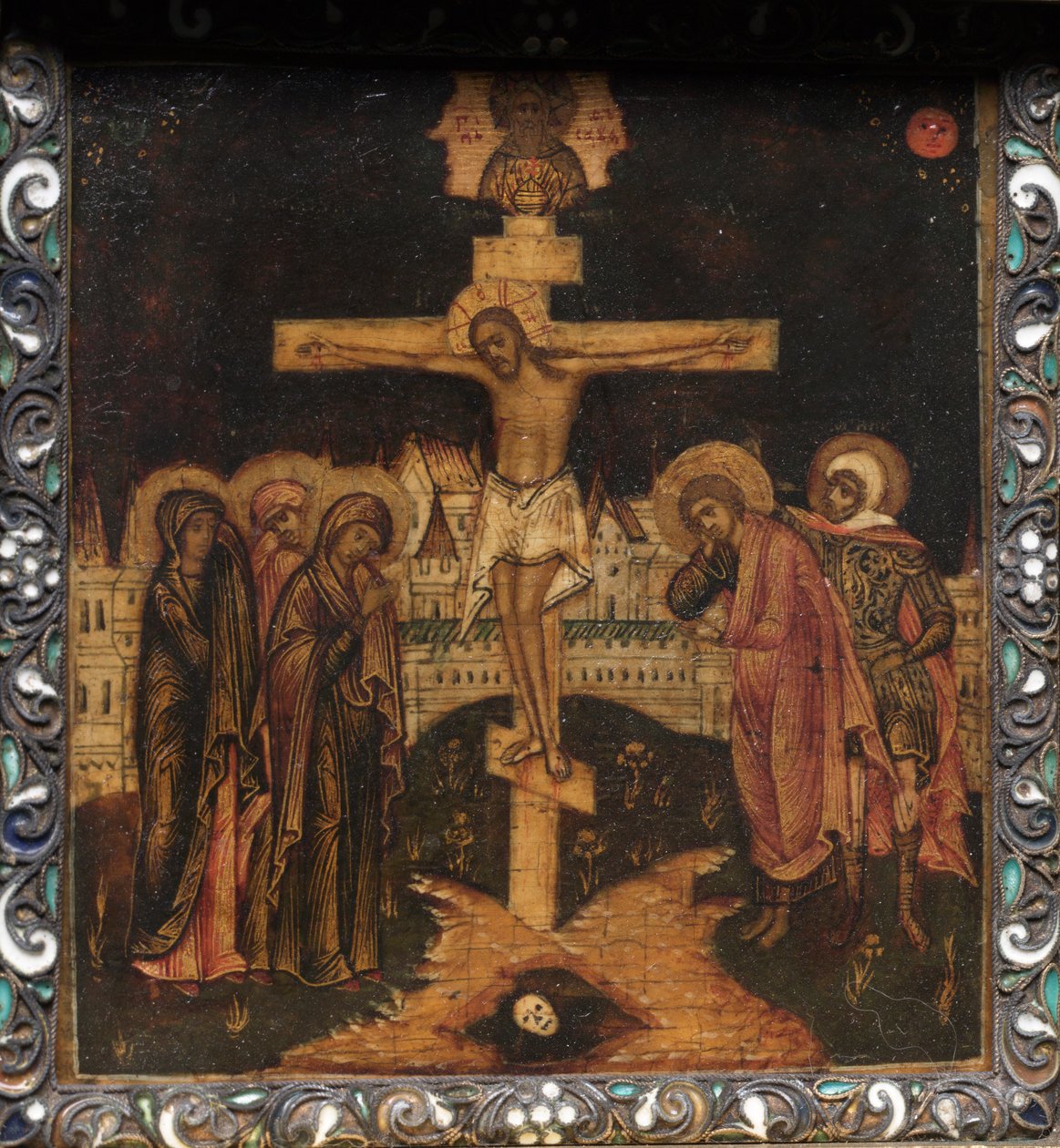 Bærbart triptykikon: Korsfestelsen av Unknown artist