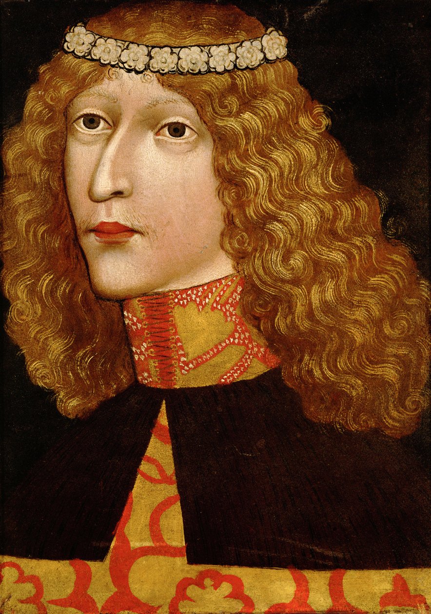 Portrett av Ladislaus V den posthume (1440 ca. 1457) Kongen av Ungarn (1444-1457) og Böhmen (1453-1457) (Ladislaus I av Habsburg eller Ladislaus - Ladislaus den posthume (1440-1457) av Anonymous av Unknown artist