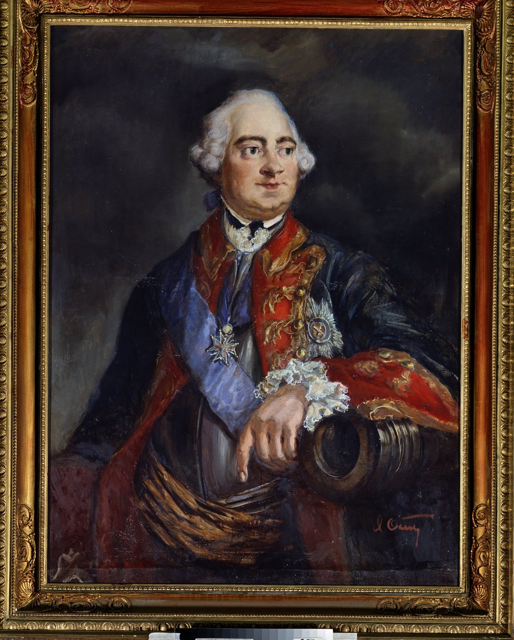 Portrett av matematikeren Leonard Euler (1707-1783) (Portrett av matematikeren Leonhard Euler). Anonymt maleri. Olje på lerret, 79 x 69,5 cm av Unknown artist