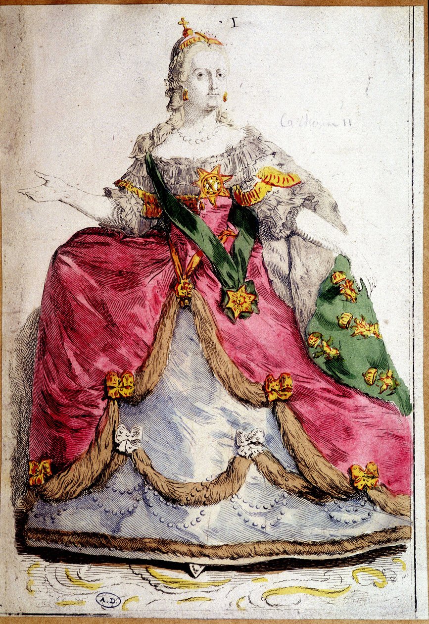 Portrett i føtter av Katarina II av Russland av Unknown artist