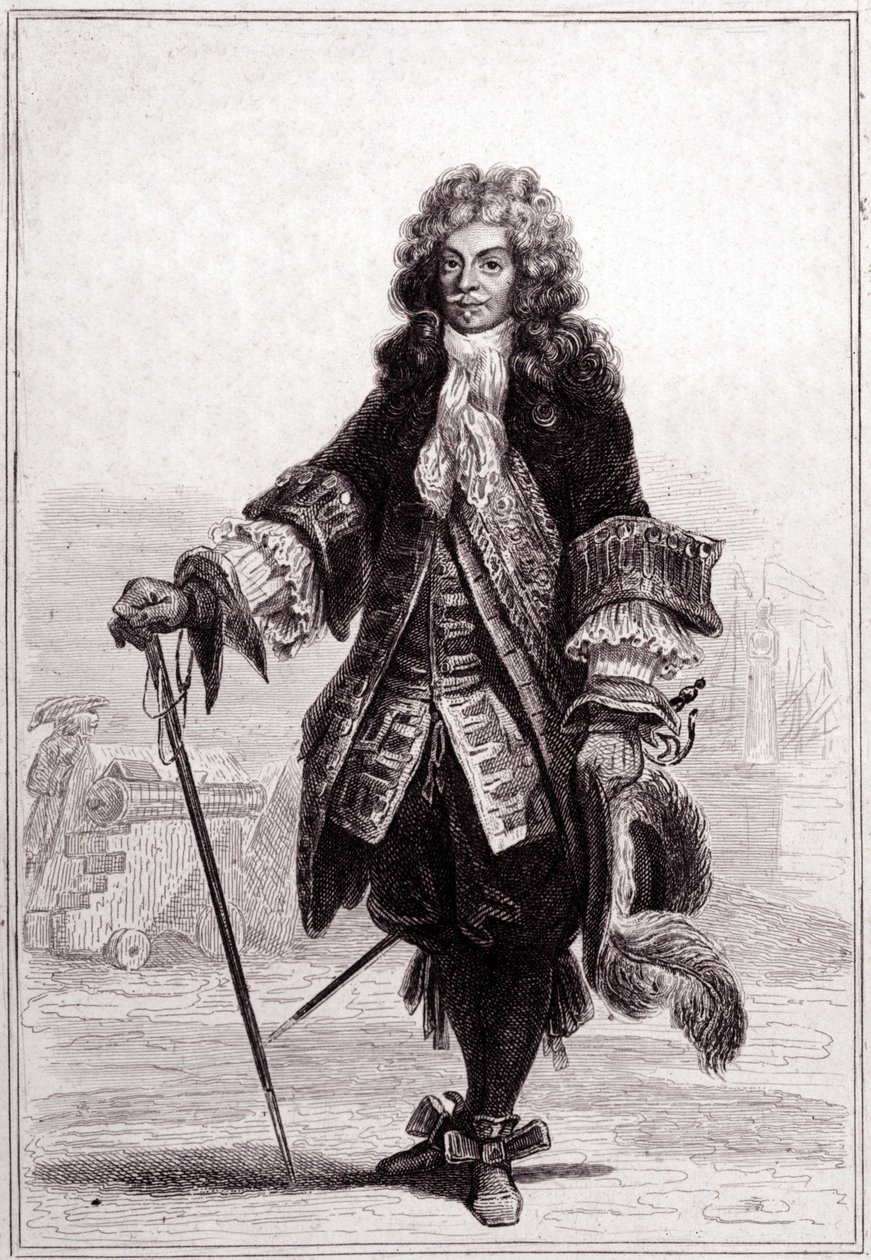 Portrett av Abraham, Marquis Duquesne (1610 - 1688), fransk sjømann. av Unknown artist