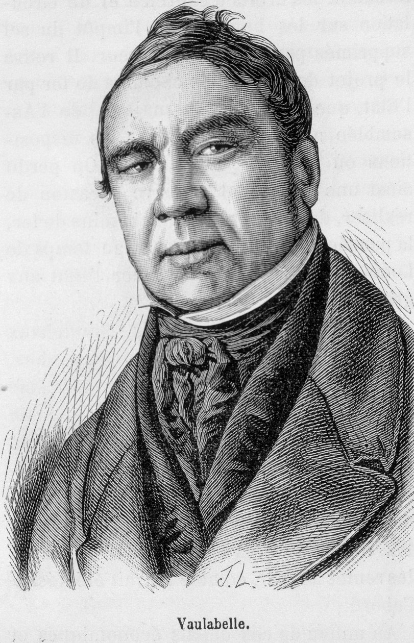 Portrett av Achille Tenaille de Vaulabelle (1799-1879), fransk minister for nasjonal utdanning. av Unknown artist