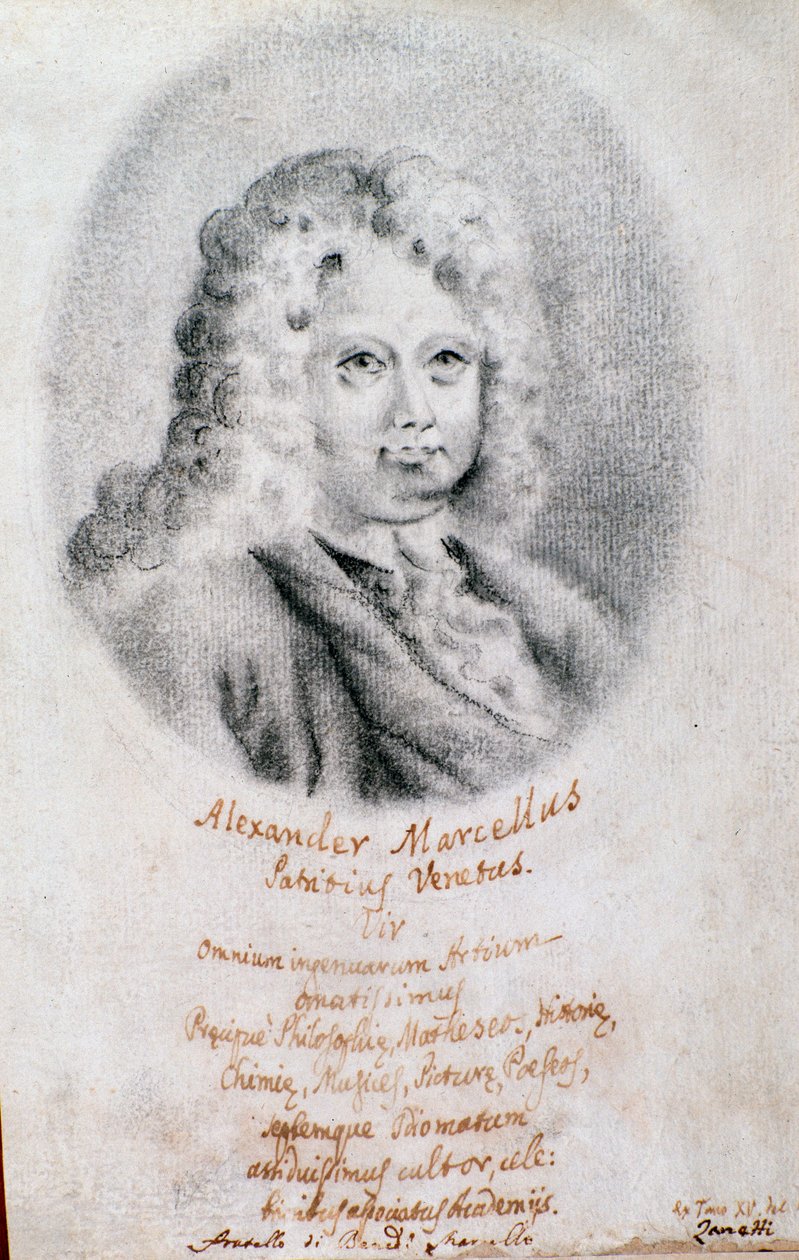 Portrett av Alessandro Marcello (tegning) av Unknown artist