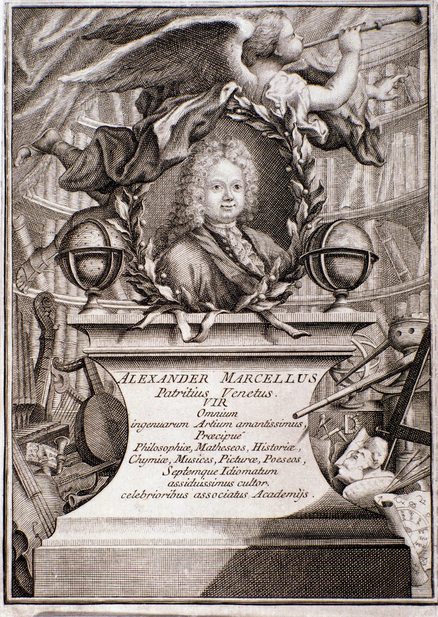 Portrett av Alessandro Marcello (gravering) av Unknown artist