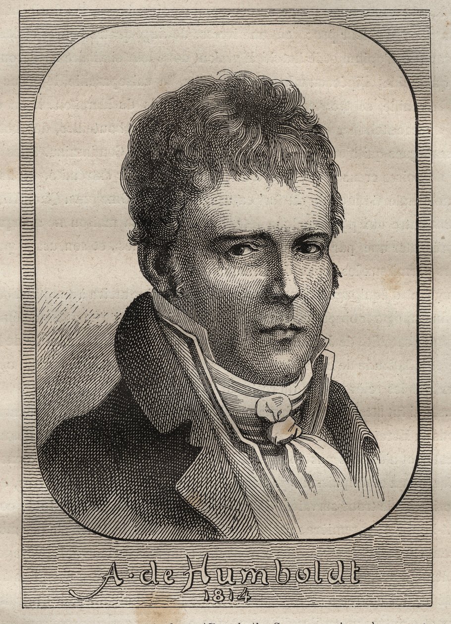 Portrett av Alexander von Humboldt (1769-1859) - illustrasjon hentet fra "The Great Mariners of the 18th century"" av Unknown artist