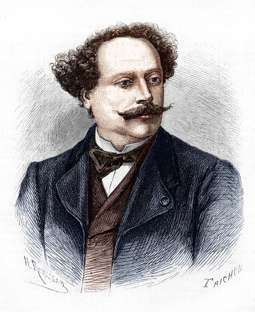 Portrett av Alexandre Dumas Jr. (1824-1895), fransk forfatter. av Unknown artist