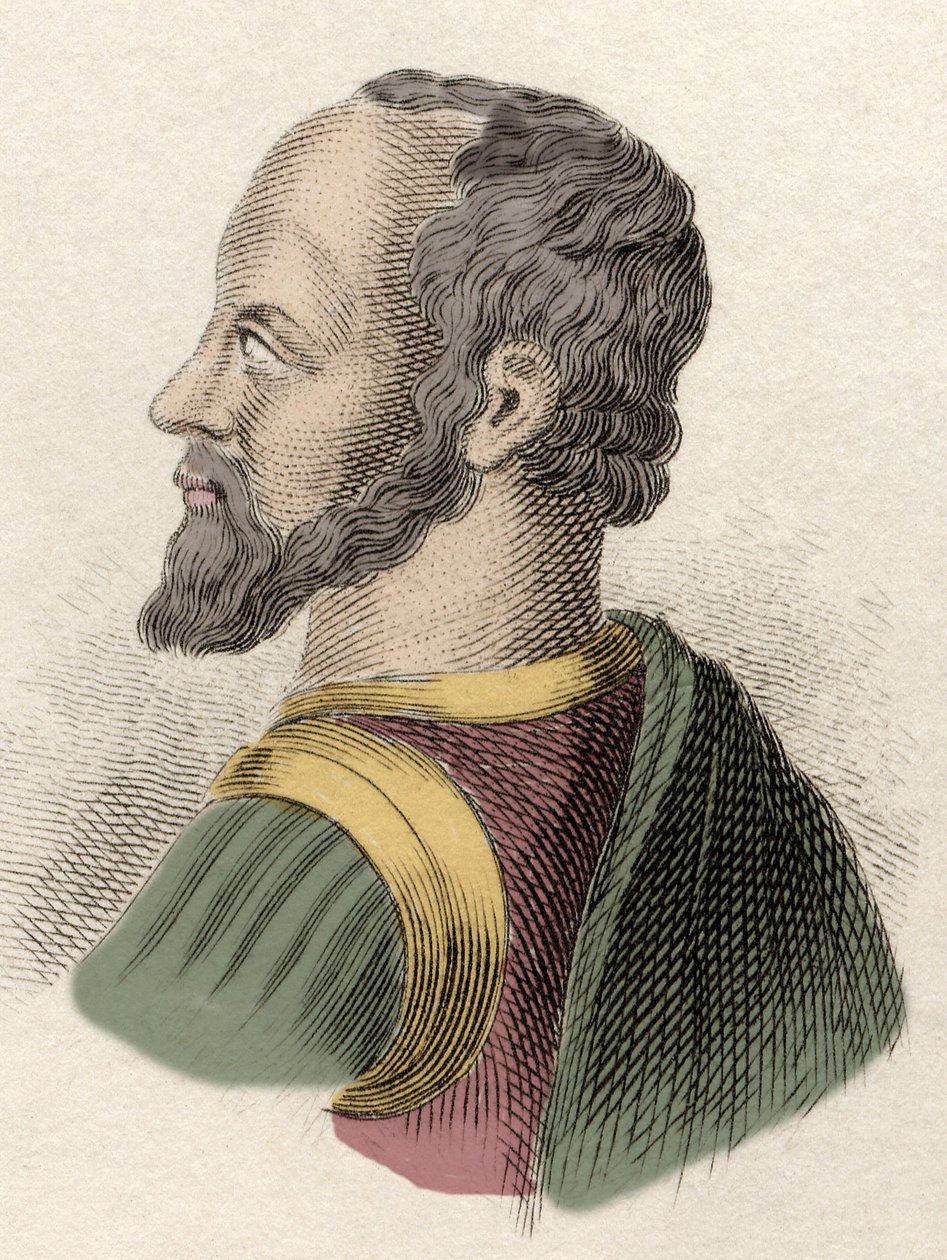 Portrett av Anne de Montmorency, hertug av Montmorency (1492-1567), fransk militær, statsmann og diplomat. Gravering av 1800-tallet. av Unknown artist