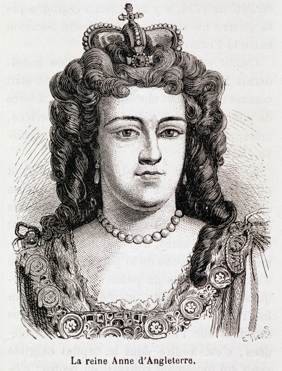 Portrett av Anne av England. av Unknown artist